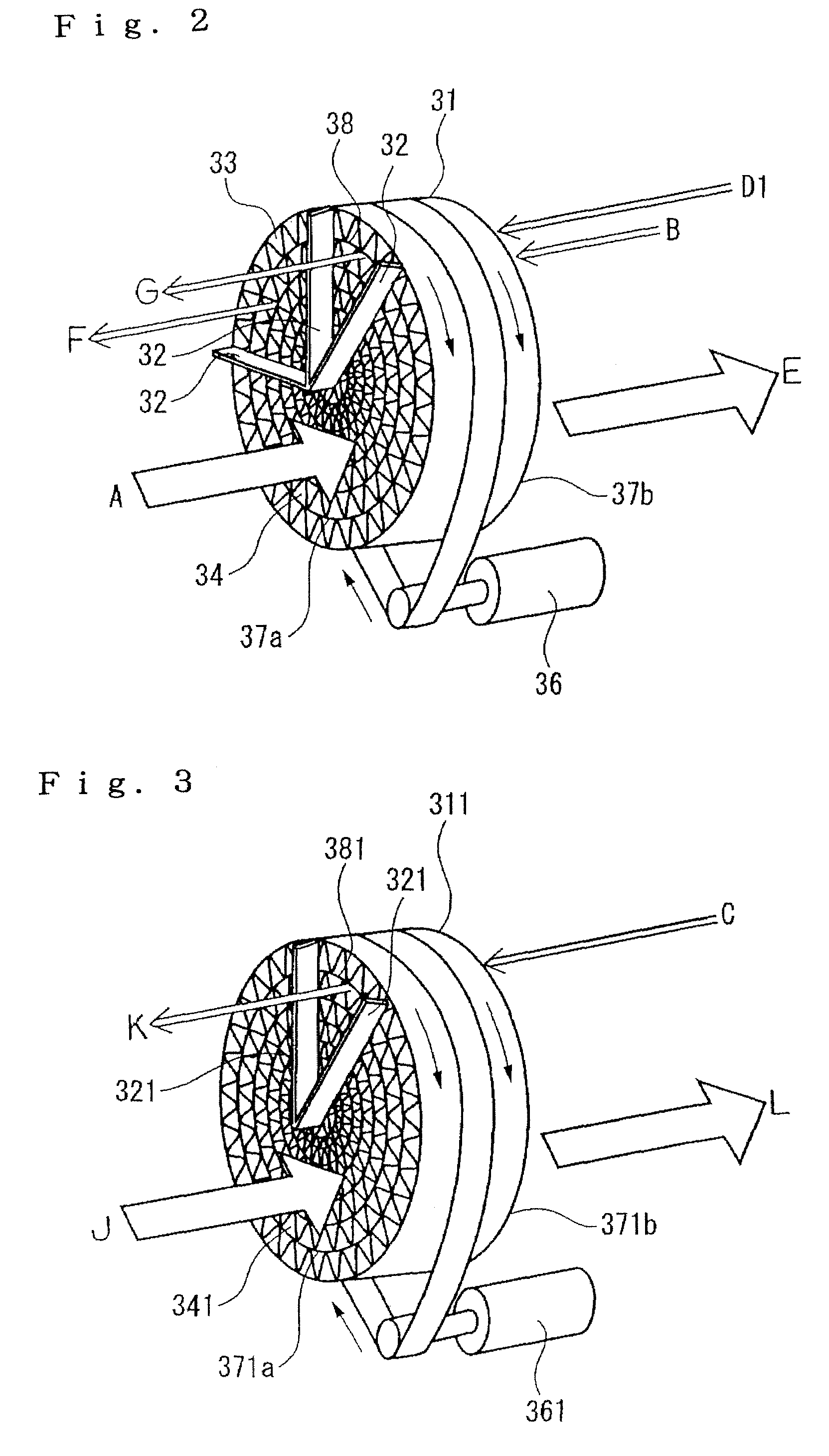 Method for processing organic solvent-containing air