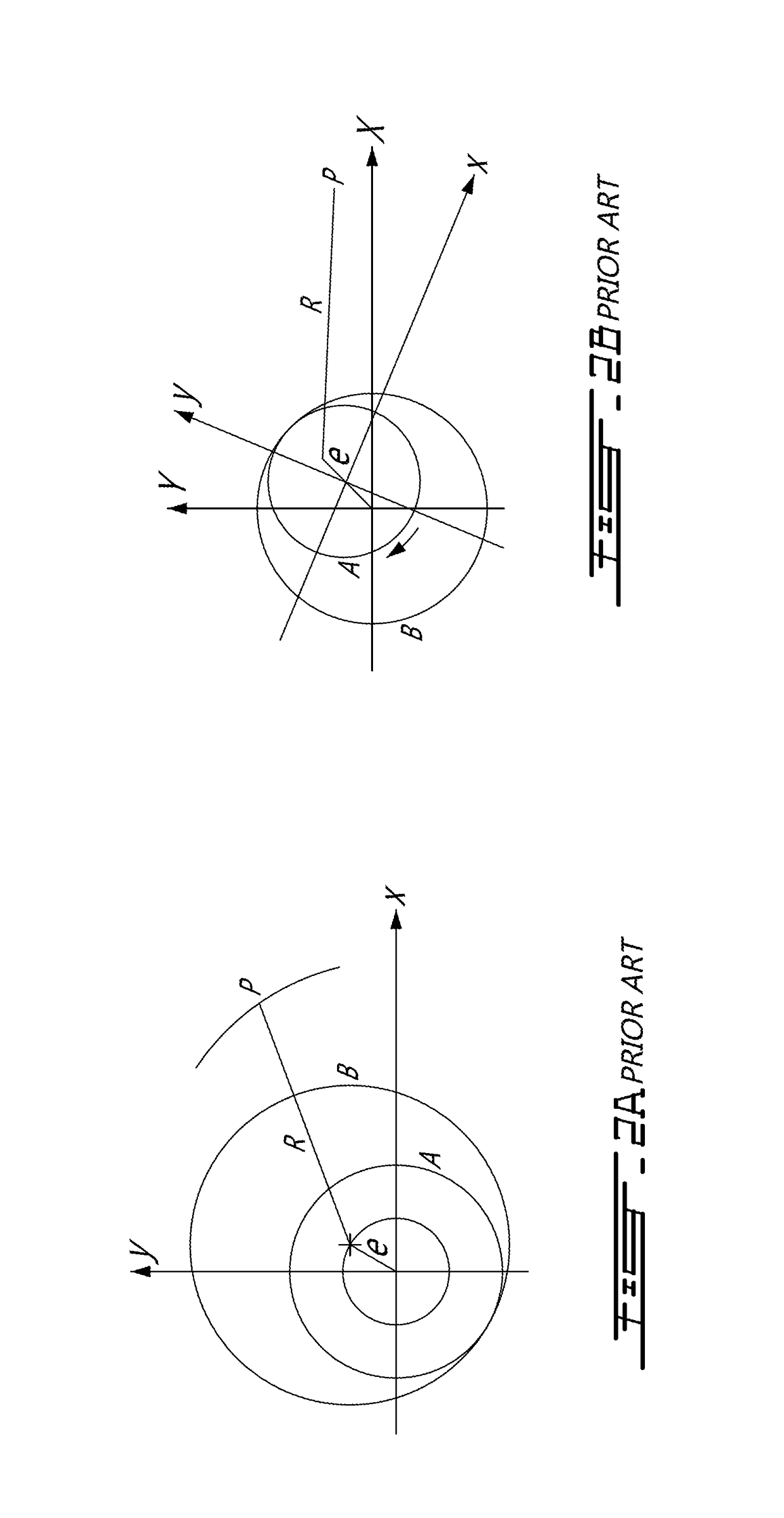 Internal combustion engine with rotor having offset peripheral surface