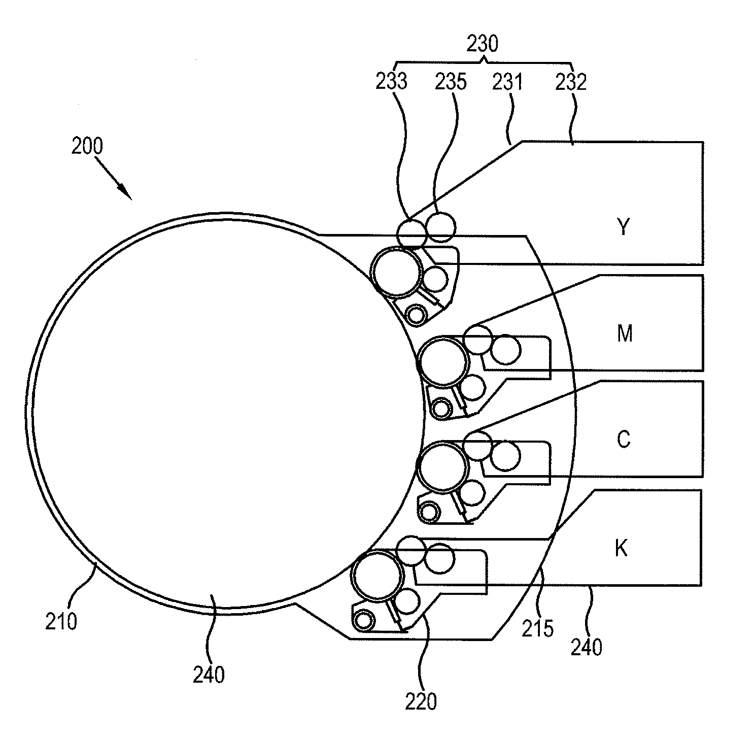 Developing-transferring module and image forming apparatus having the same