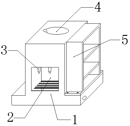 A water dispenser with filter structure