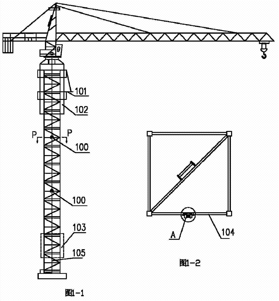 Lifting-following device of tower crane cable