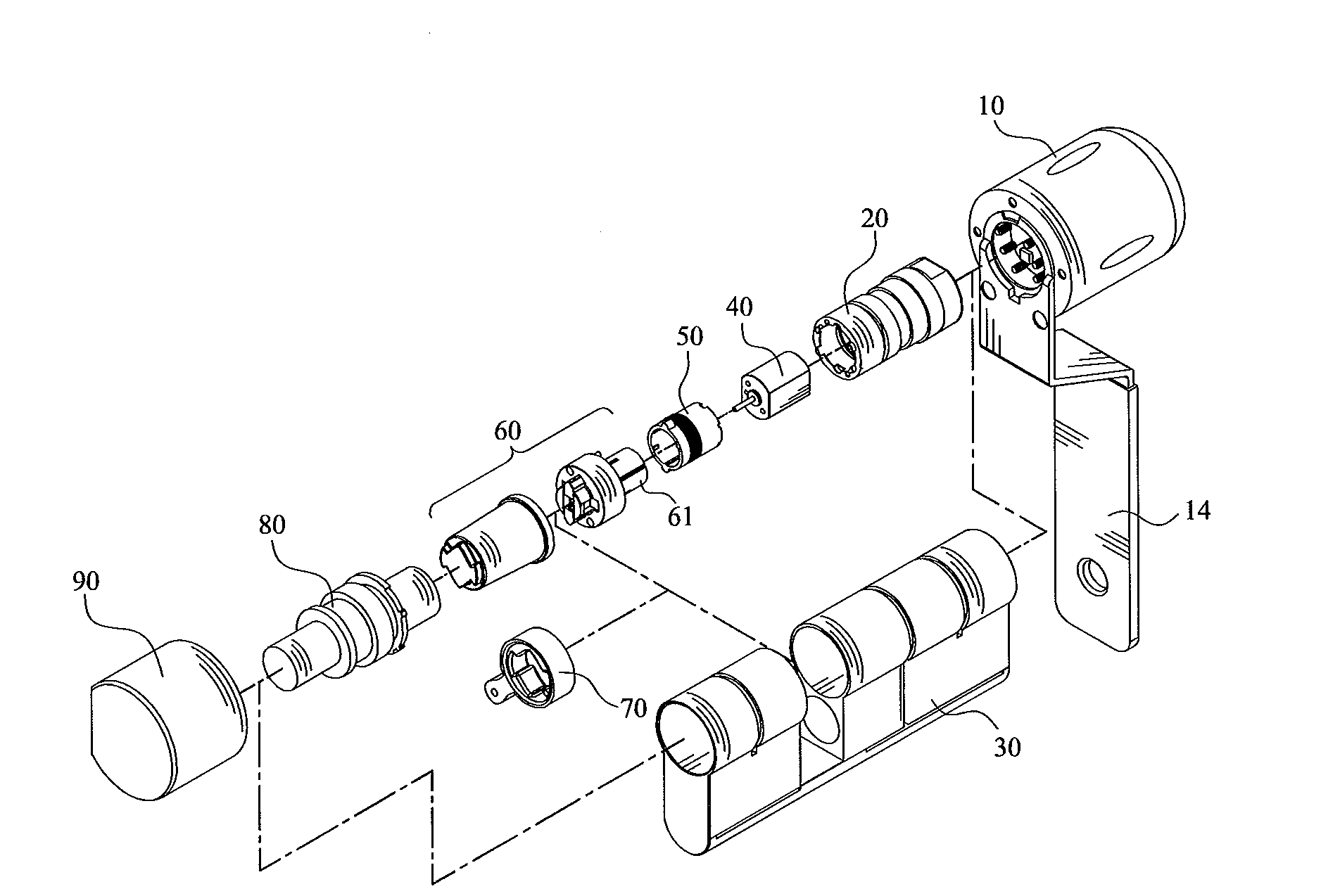 Electronic cylinder with waterproof structure
