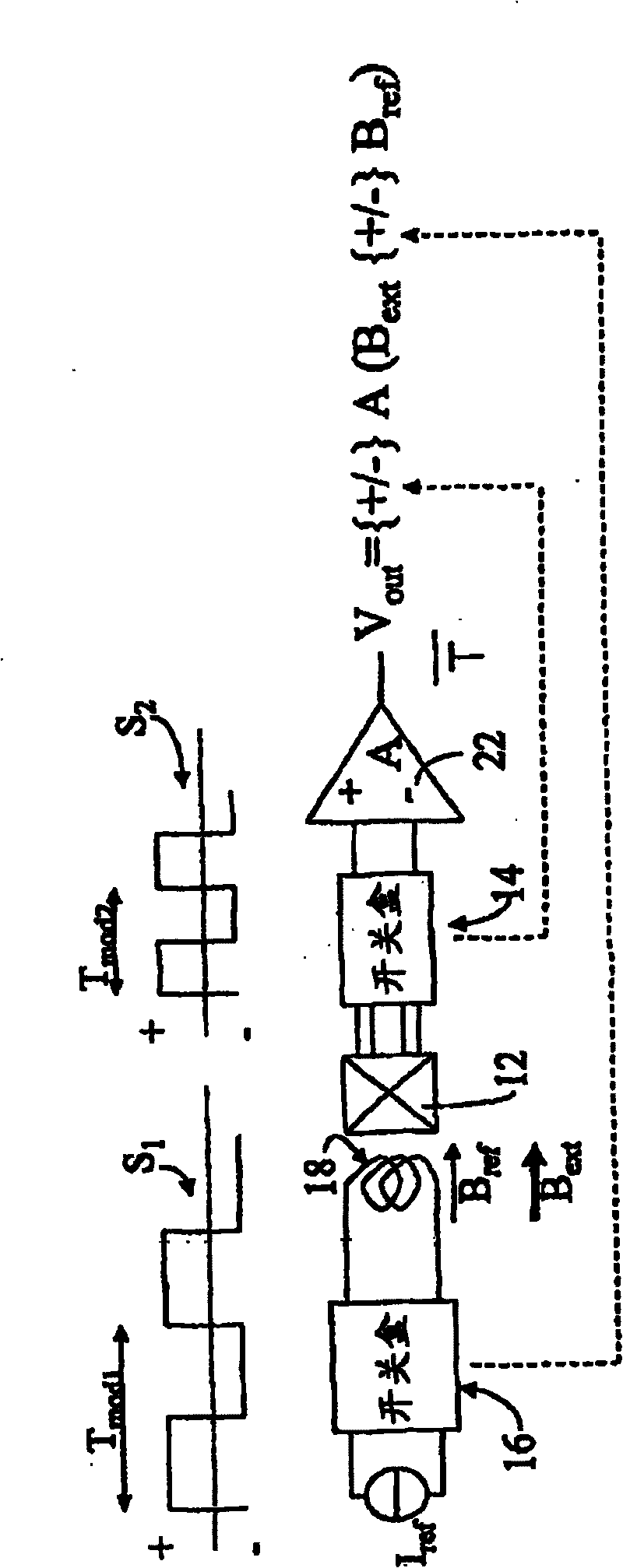 Continuously calibrated magnetic field sensor