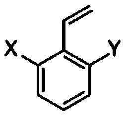 A method for hydrogenation reduction of alkenyl aromatic halogenated derivatives