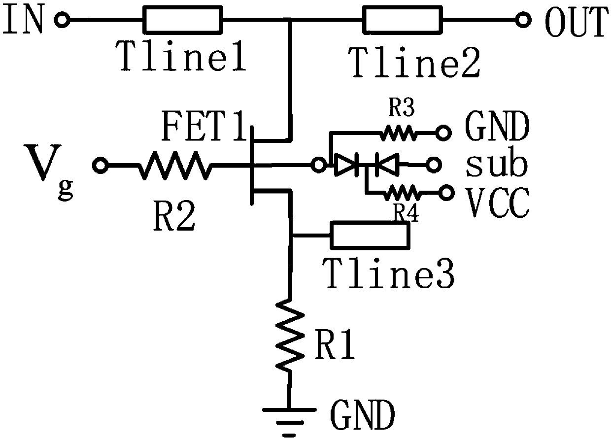 Numerical control attenuator based on capacitance compensation