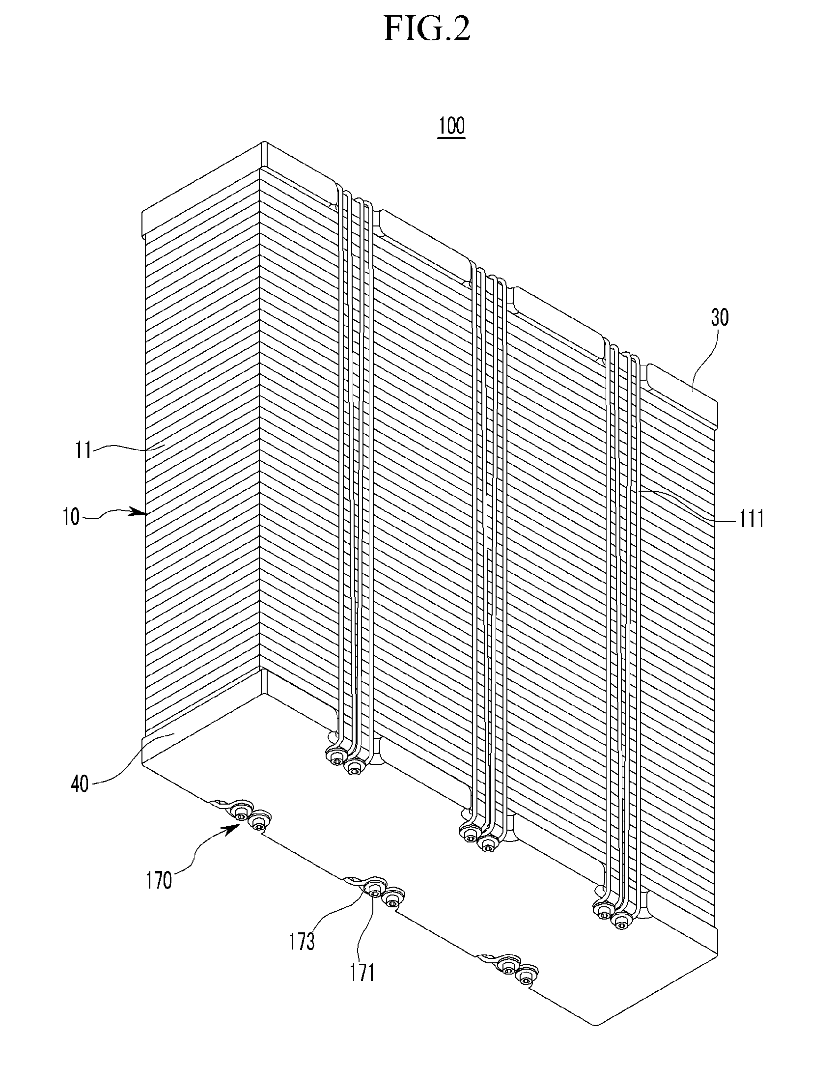 Joining device for fuel cell stack and fuel cell stack provided with the same