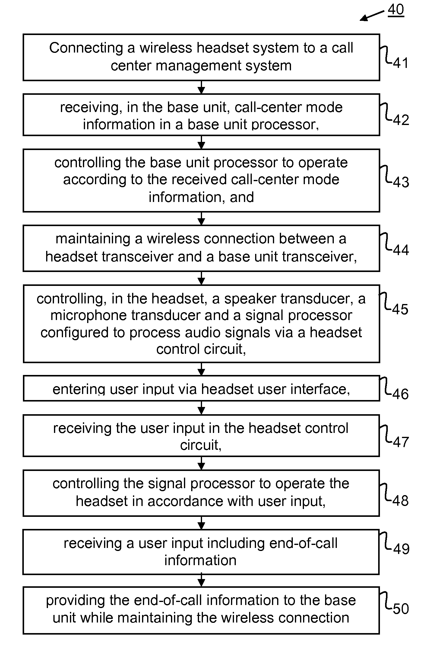 Headset System For Use In A Call Center Environment