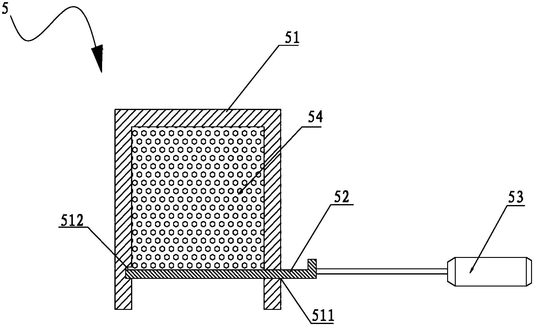 Automatic material mixing device