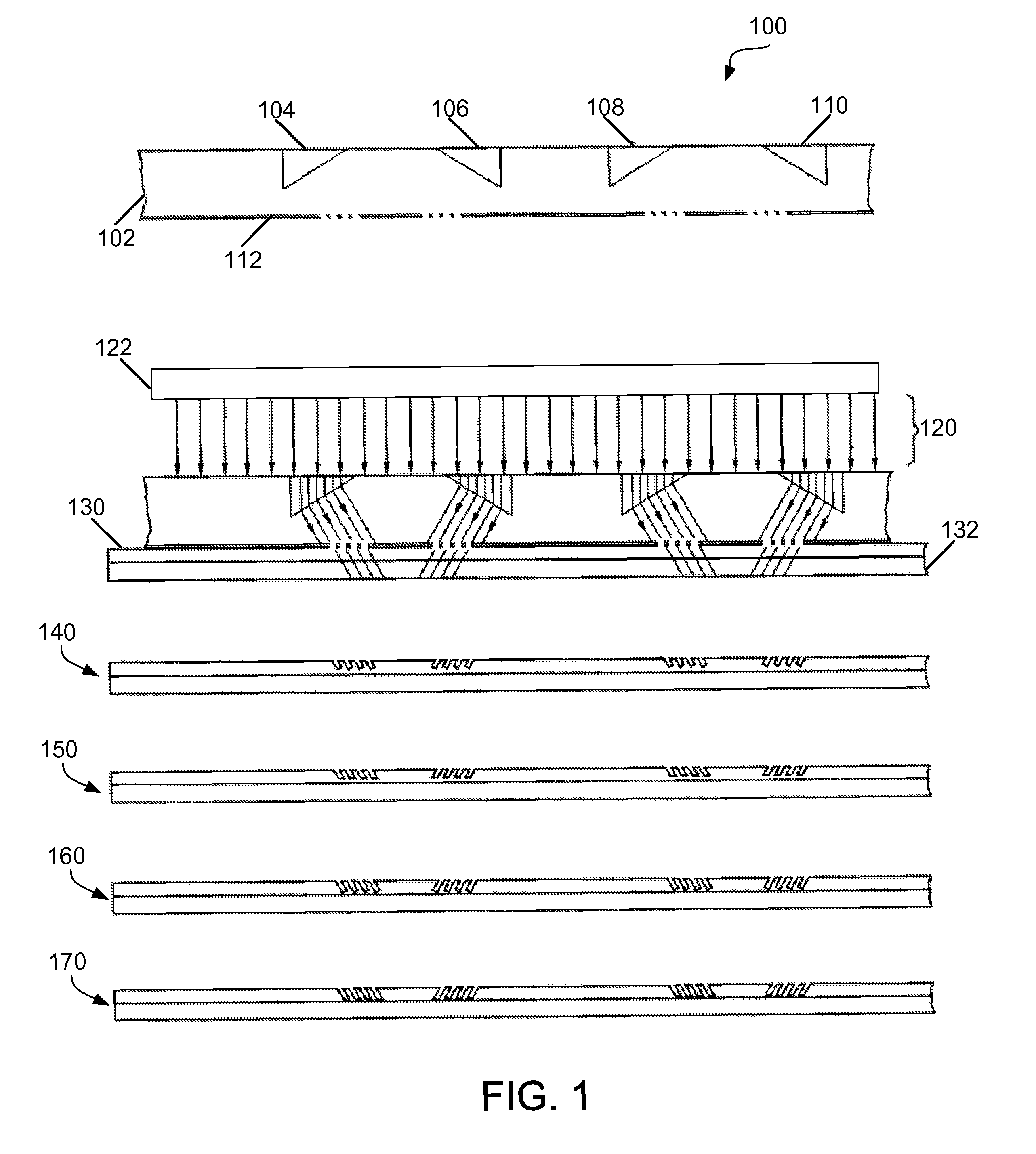 Photo-masks and methods of fabricating surface-relief grating diffractive devices