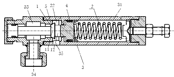 Grouting pump safety valve