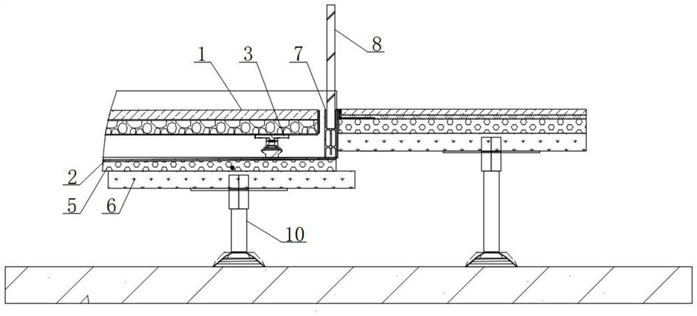 Fabricated barrier-free integrated bathroom chassis and mounting method thereof