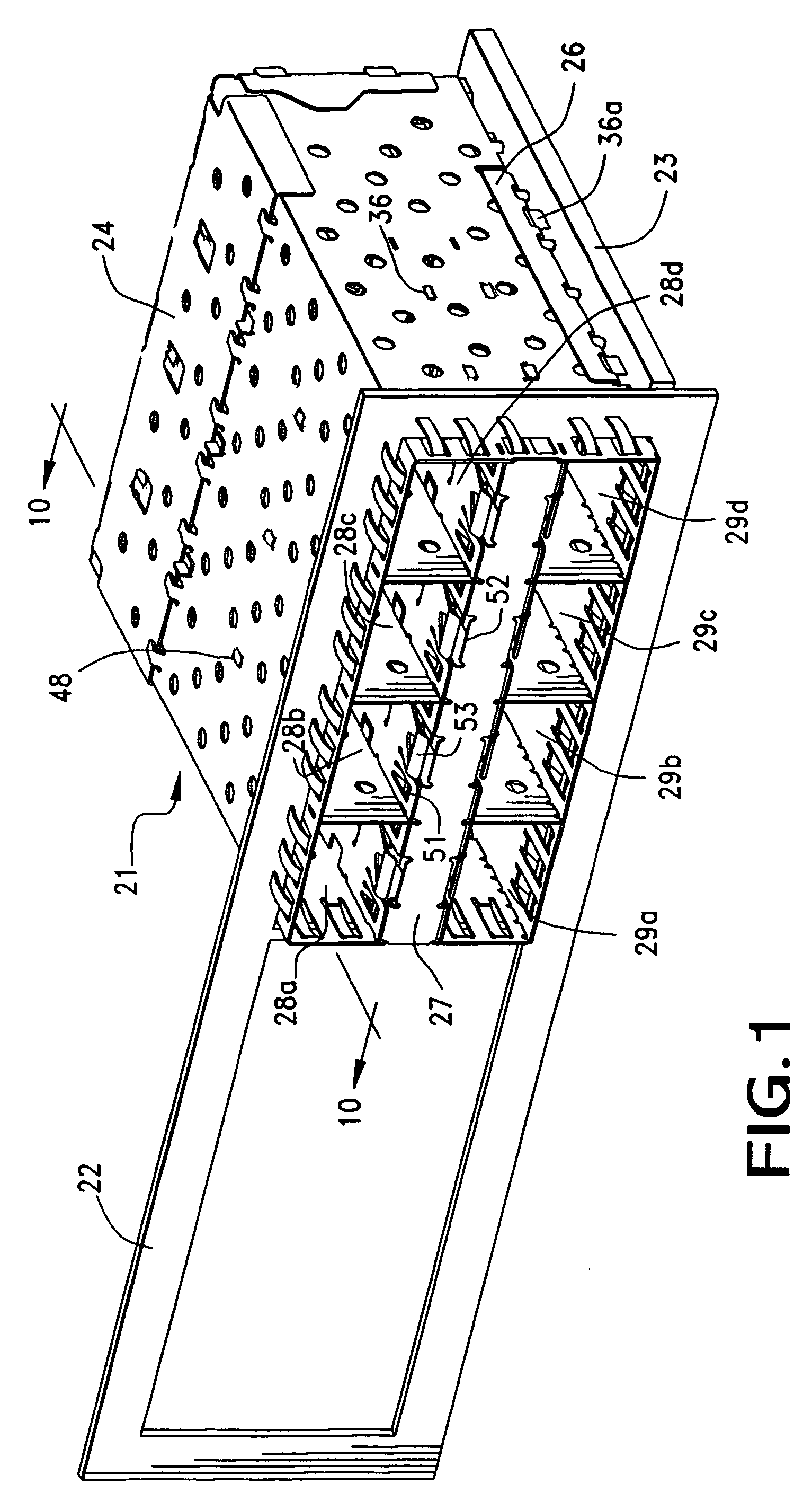 Shielded cage assembly for electrical connectors