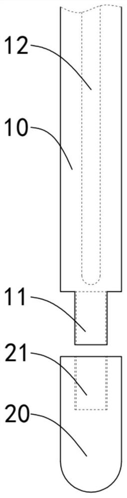 Preparation method of combined gas guide graphite electrode and quartz crucible without inner surface bubble group