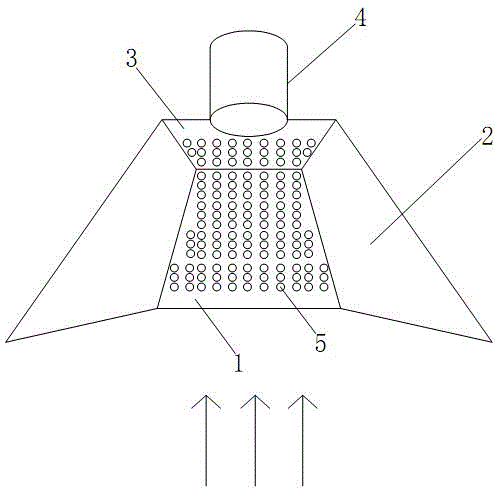 Harvesting device capable of concentrating microalgae cells in raceway pond by virtue of microbubble backflash