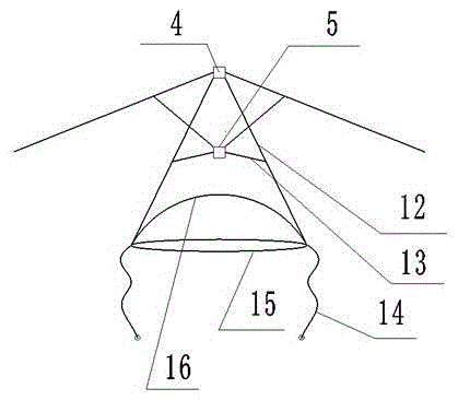 Head carrying and hand holding eccentric umbrella