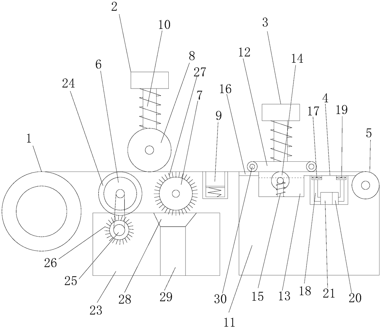 Aluminum gusset plate continuous roller coating equipment