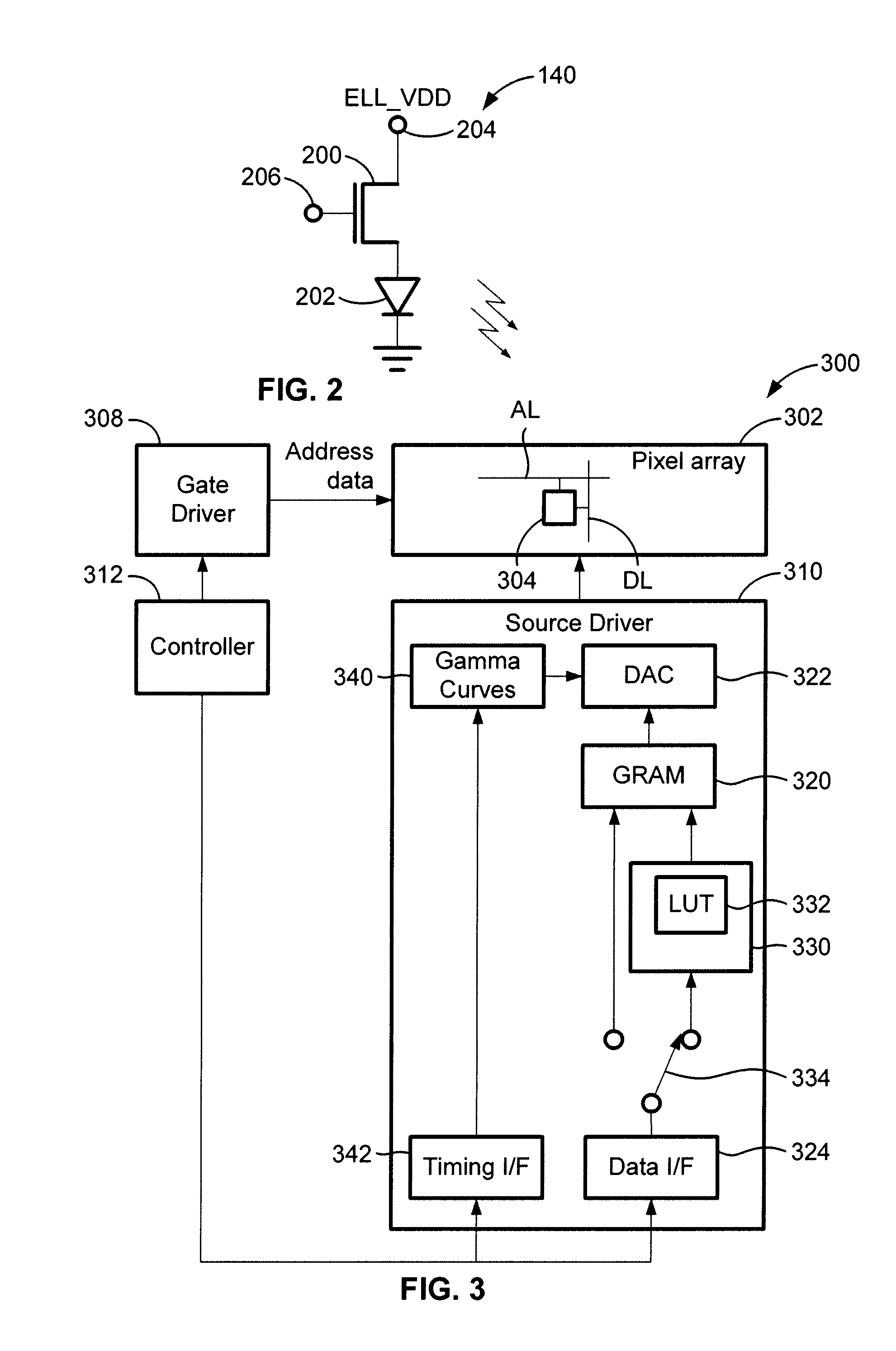 Driving system for active-matrix displays