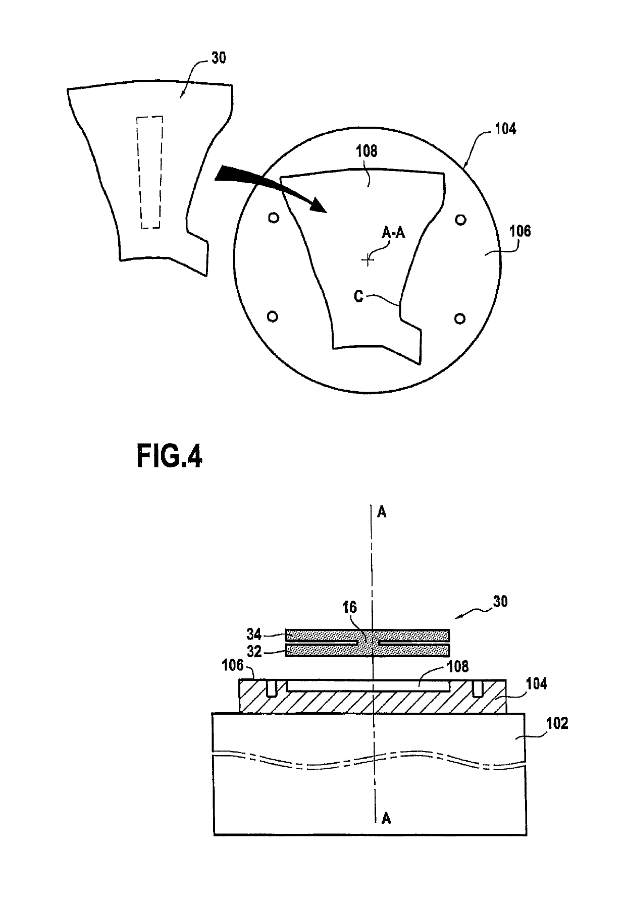 Cutting table for cutting a fiber preform obtained by three-dimensional weaving, and a cutting method using such a table