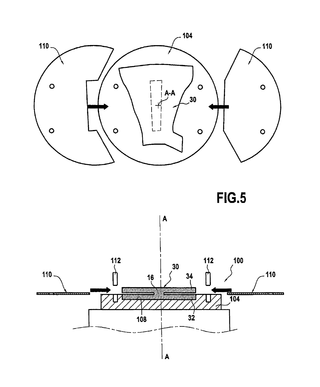 Cutting table for cutting a fiber preform obtained by three-dimensional weaving, and a cutting method using such a table