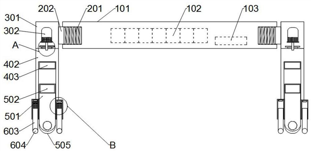 Full-quadrant driving wheel train with universal transmission structure