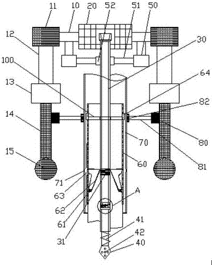 Synchronous drilling equipment special for mine