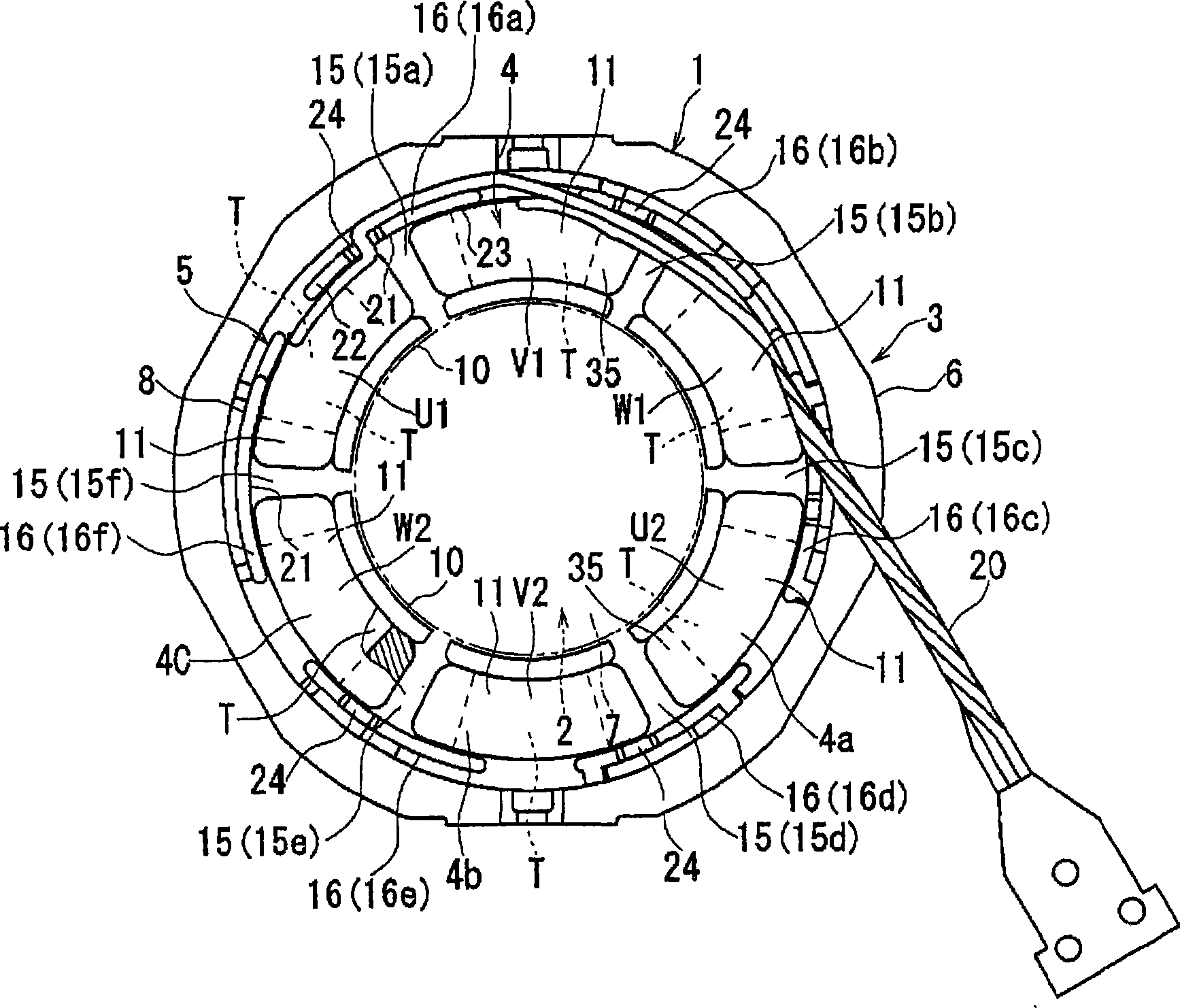 Motor stator