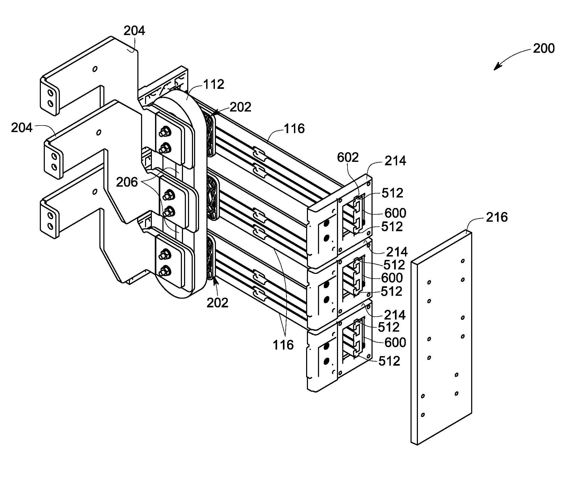 Common mode magnetic device for bus structure