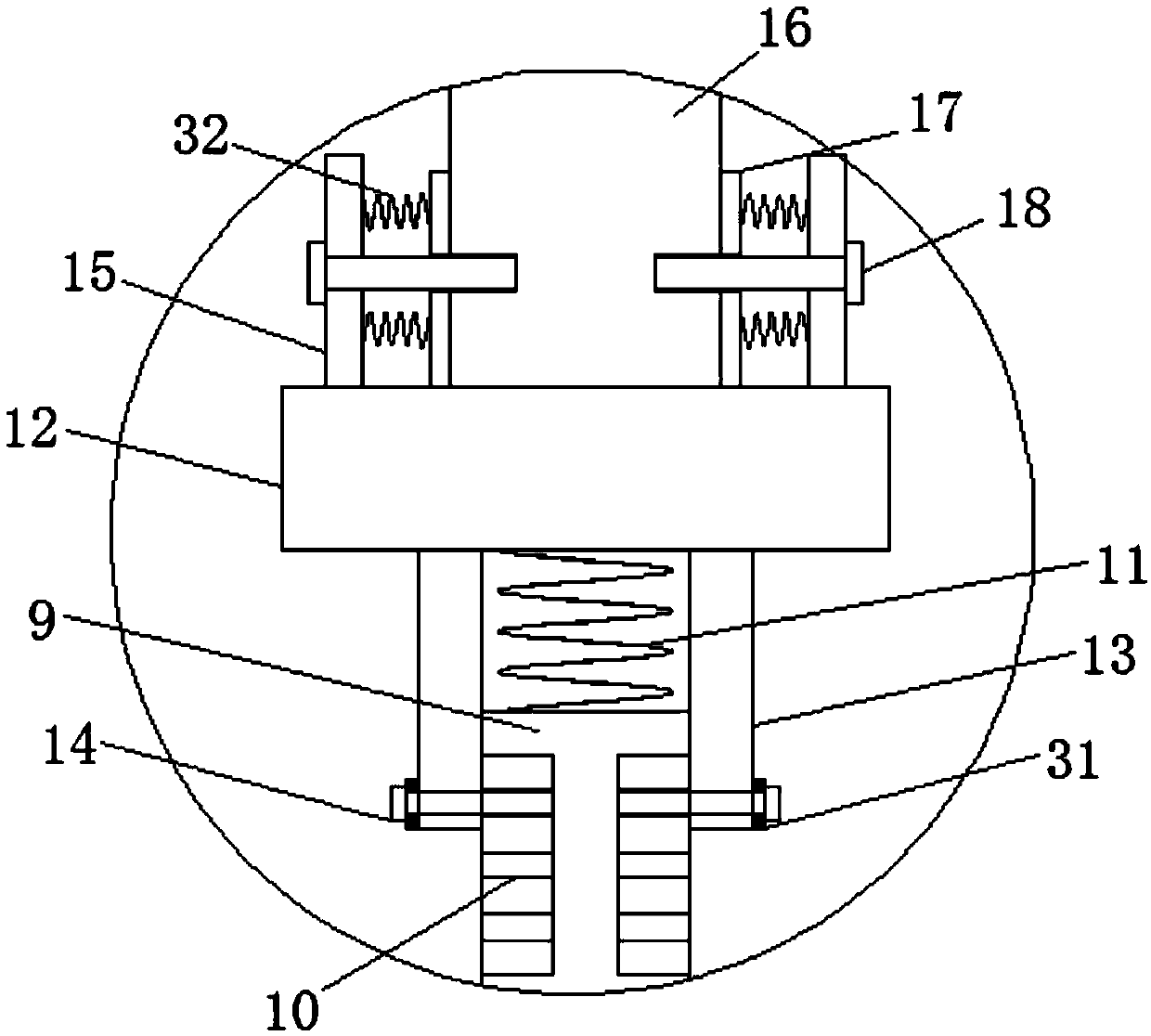 Permanent-magnet transmission mechanism for stirring device