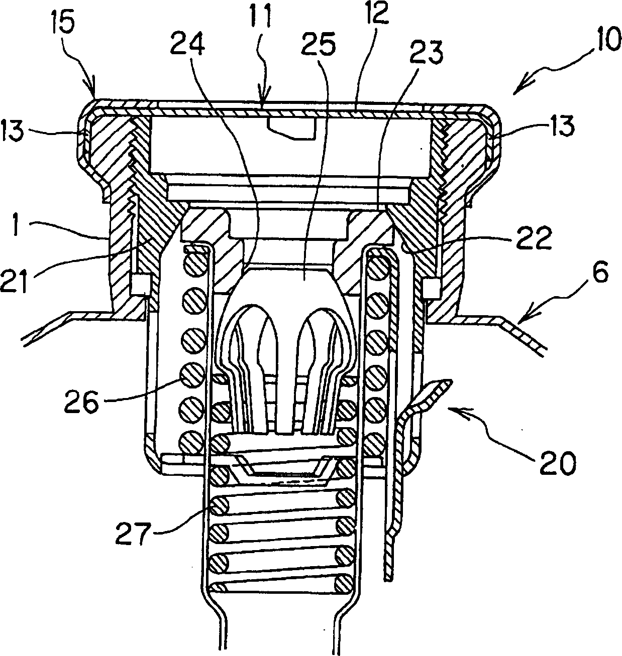 Enveloping structure for mouth of barrel container