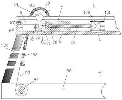 Driving device for vehicle window roller blind and using method thereof