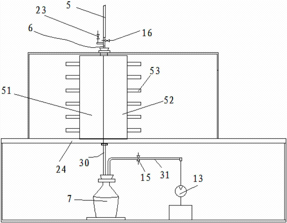 A liquid distillation condensing device