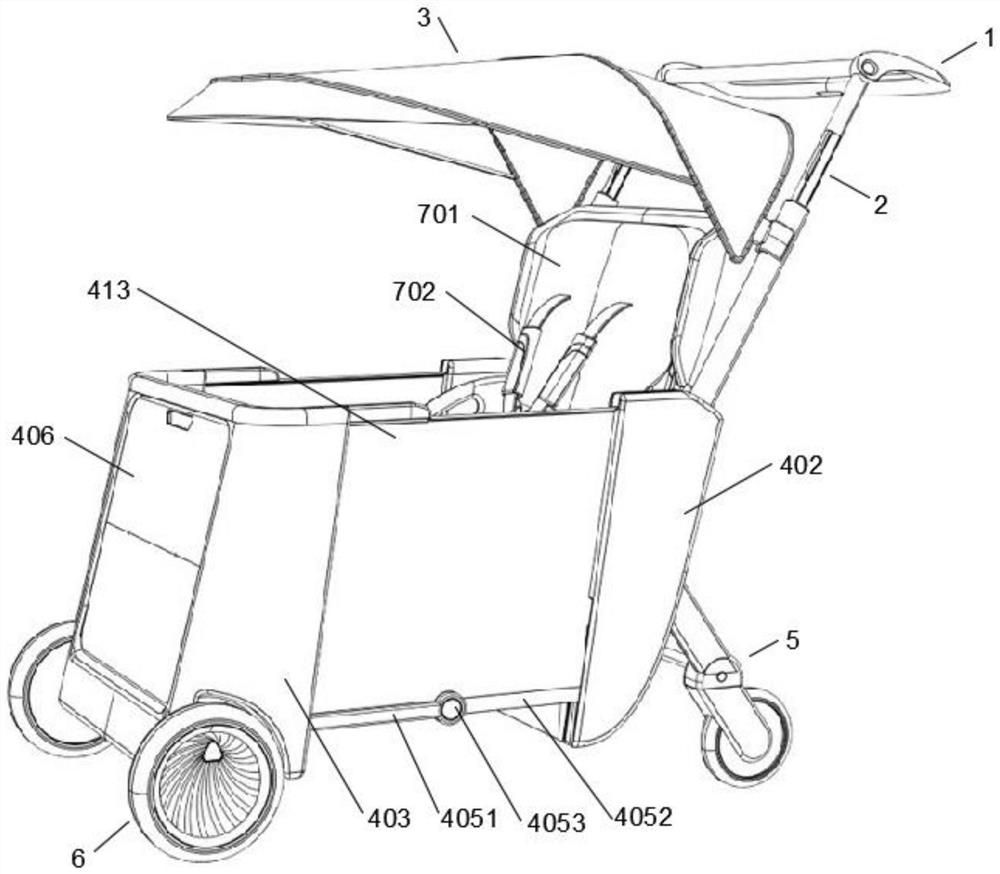 Multifunctional baby stroller