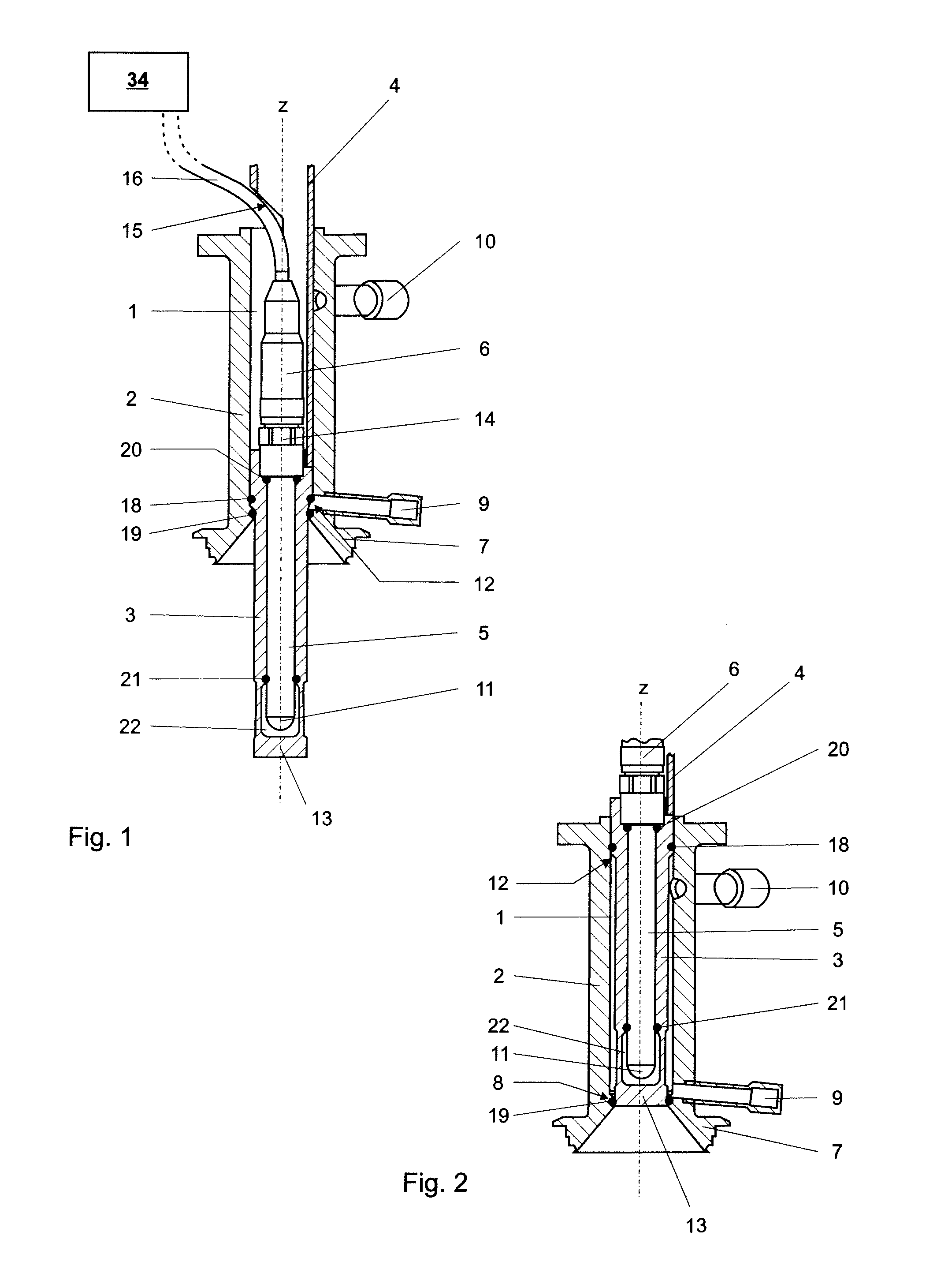 Holder armature for an interchangeable measuring probe