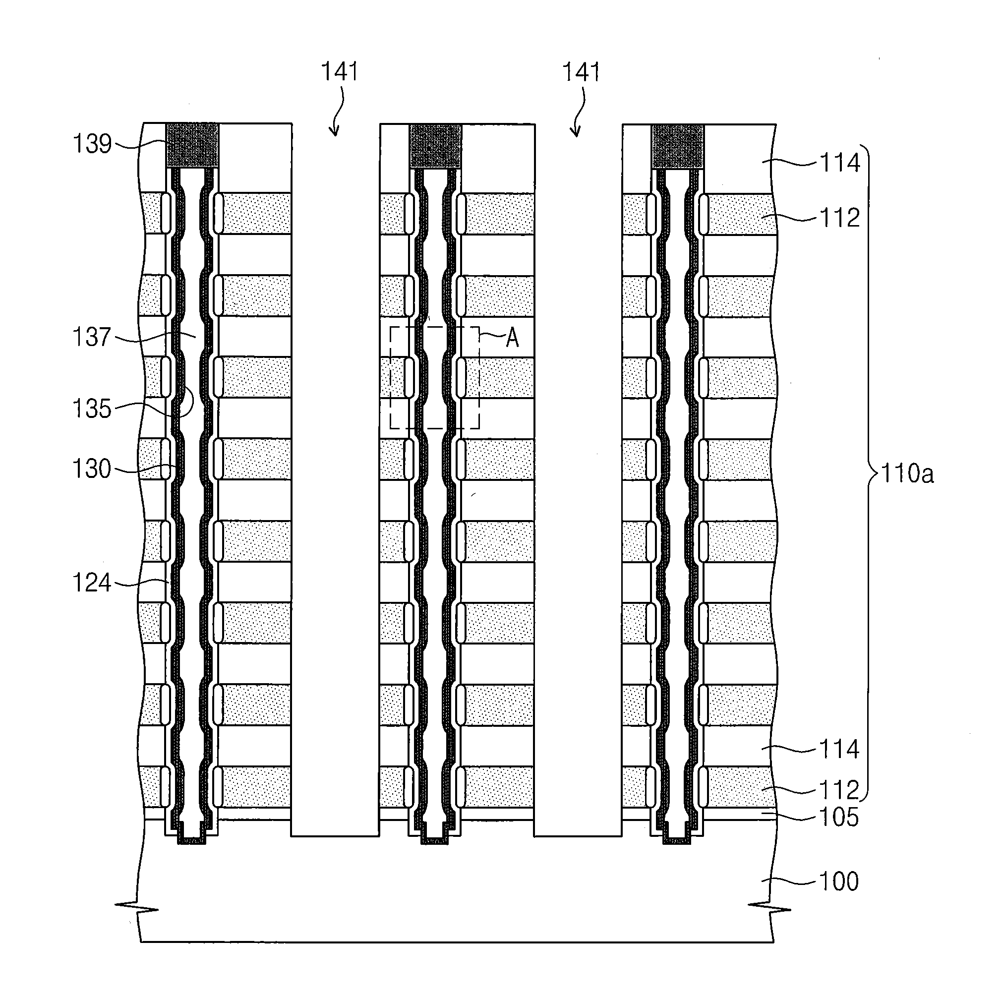 Vertical memory devices having charge storage layers with thinned portions