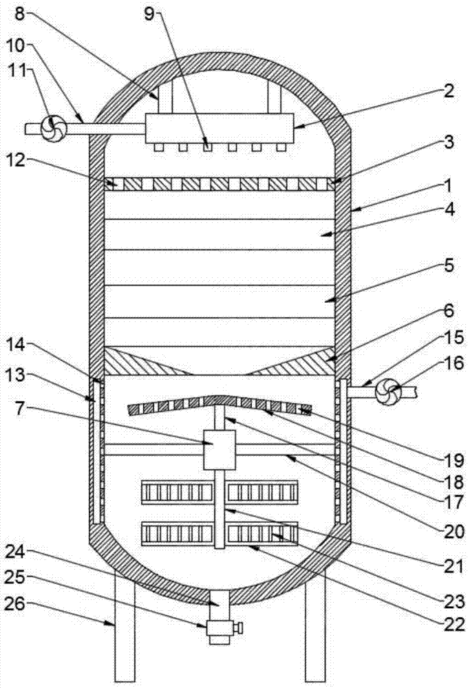 Tower-type wastewater treatment appliance for producing waterborne resin