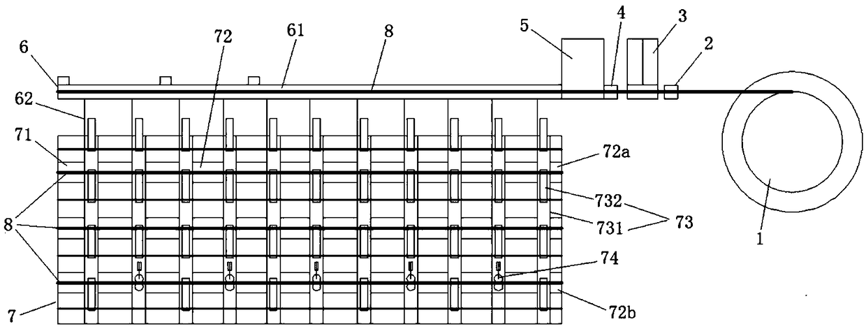 Reinforcing steel bar cut-off and feeding device