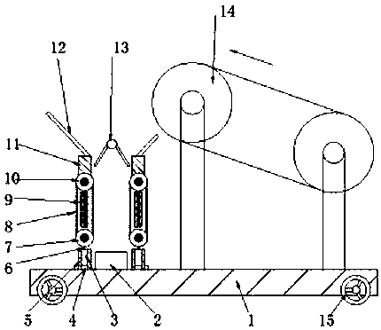 A high-efficiency tea drying and iron removal device