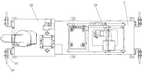 Straddle type monorail track beam welding robot workstation