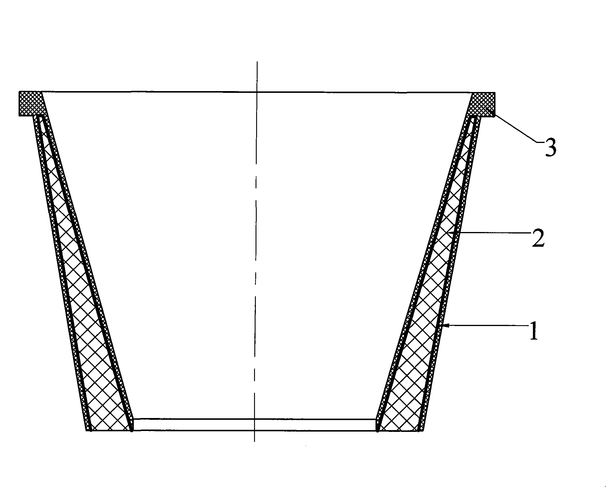 Single-crystal furnace guide shell and production process thereof