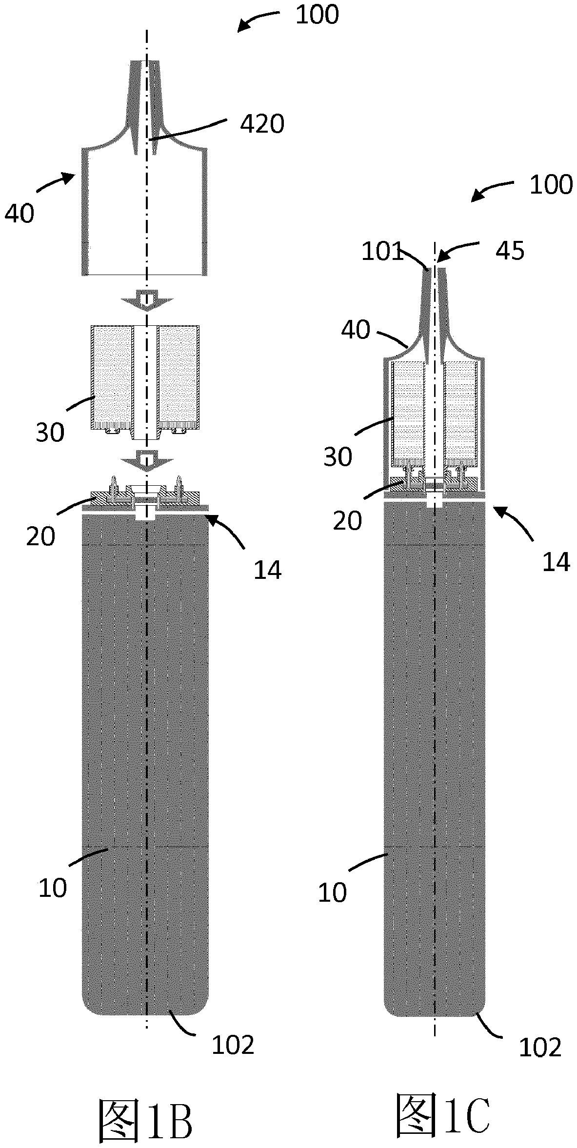Aerosol generating system with separate capsule and vaporizing unit