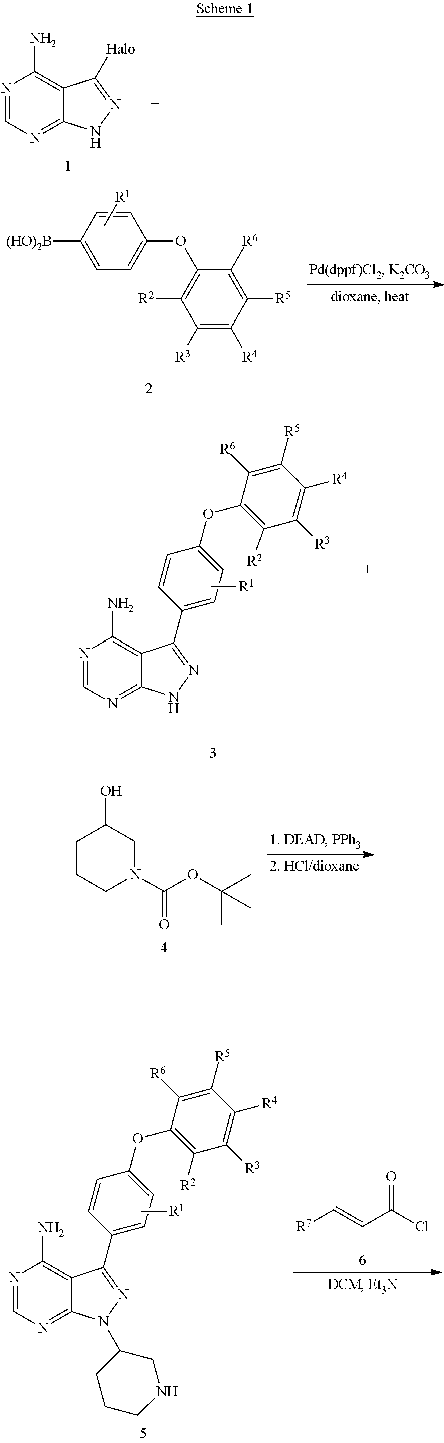 Substituted pyrazolopyrimidines as kinases inhibitors