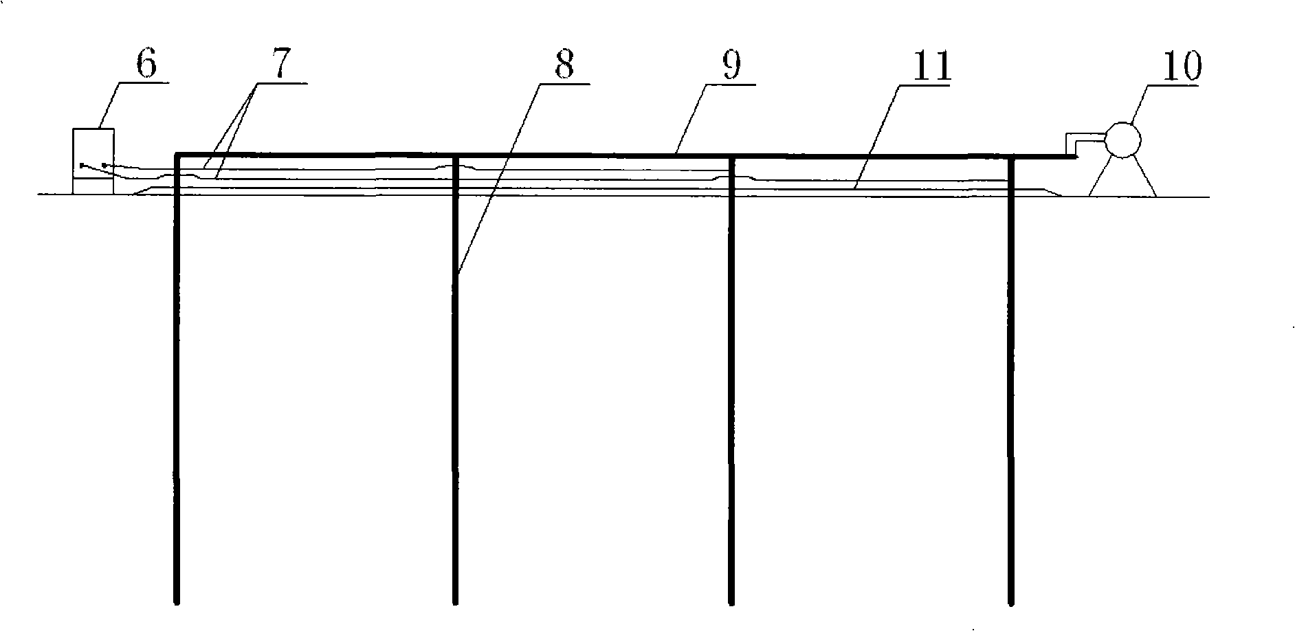 Composite electroosmosis and AC electric shock water drain method and uses thereof