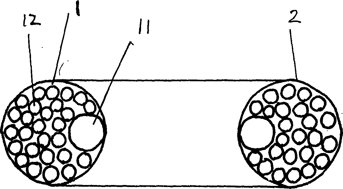 Anti-poke tyre of vehicle and method for making same