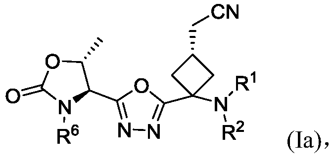 1, 3, 4-oxadiazole-2-cyclobutyl compound and preparation method thereof