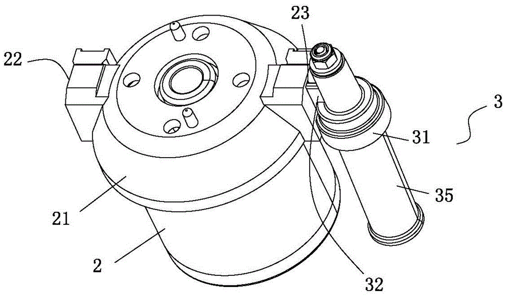 A detachable assembly mechanism for a yarn splitting device