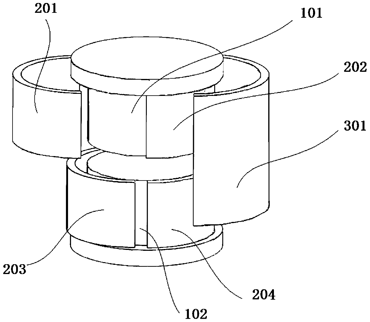 Method for testing battery pole piece and mold for preparing battery pole piece