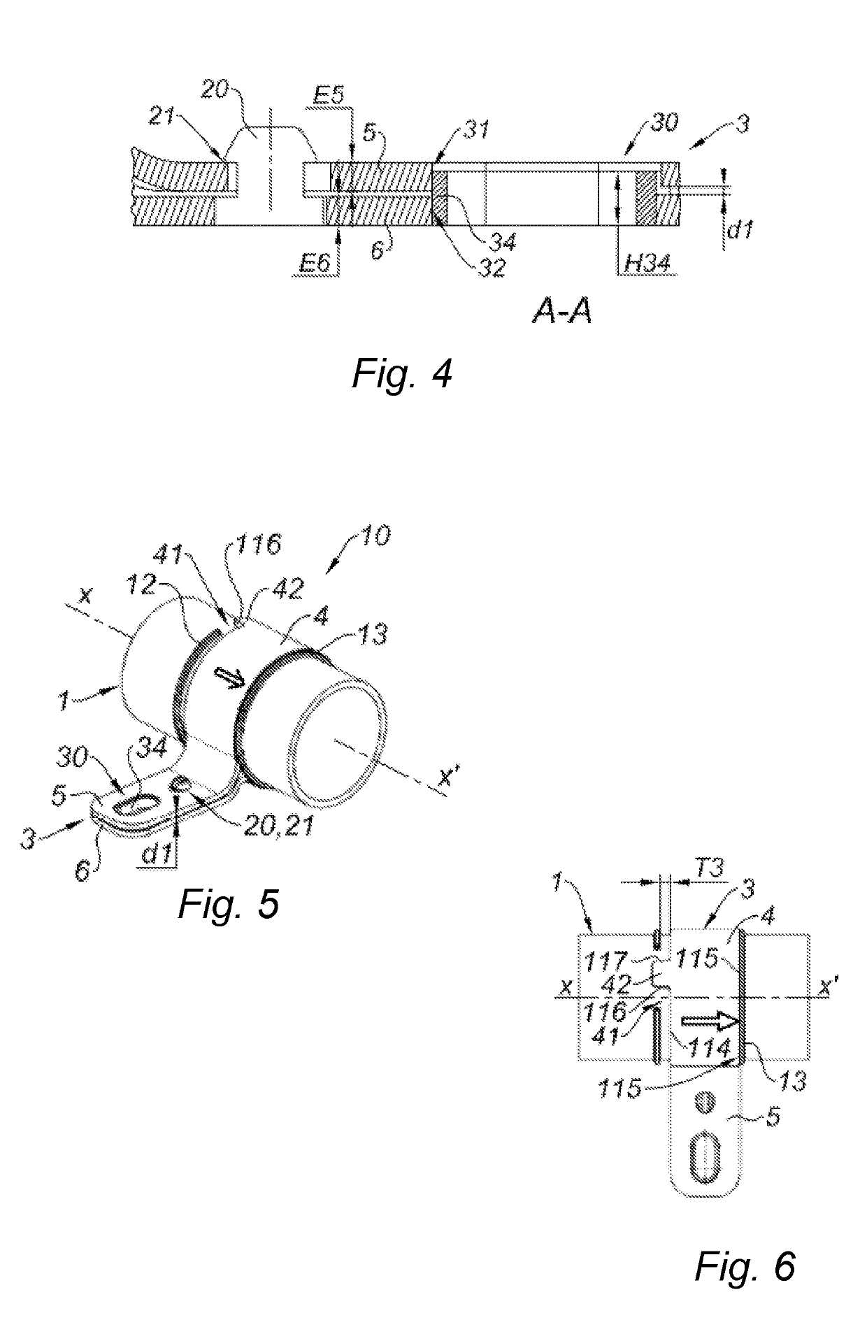 Method for fastening a conduit on a support by means of freely adjustable captive flanges