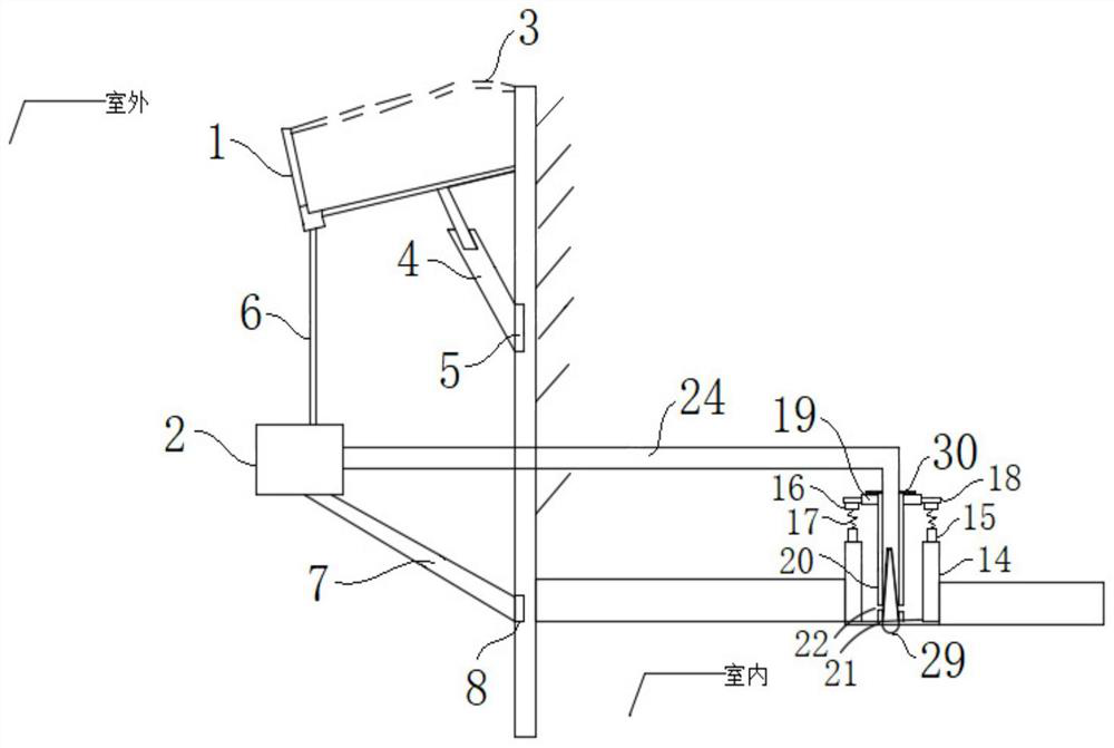 Spraying device for intelligent fire fighting