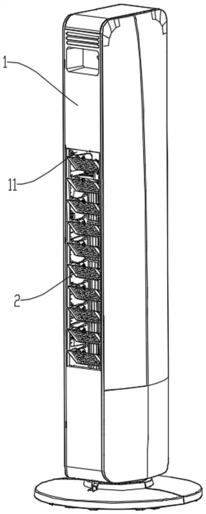 Shell assembly of cooling-heating fan and cooling-heating fan