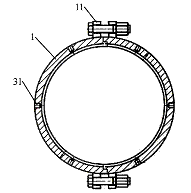 Pipe connecting sealing multifunctional clamp